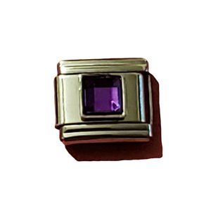 February Square 9mm charm for Italian Charm Bracelet